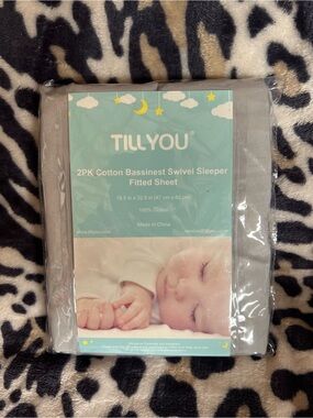 TILLYOU 2 Pack Fitted Sheet Set-Gray